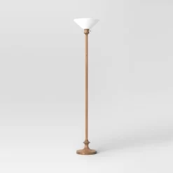 Torchiere Floor Lamp Natural Brown - Threshold™