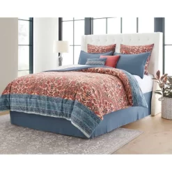 8pc Printed Paisley With Border Comforter Bedding Set Rose/Blue - Threshold™ -Haven Home Store GUEST 7b8d45f1 985f 43cc 84e6 bfe07693792b