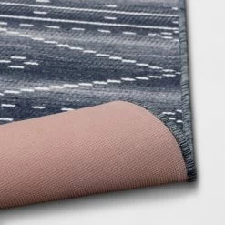 2'4"x3'9" Woven Tapestry Rug With Fringe Indigo - Threshold™ -Haven Home Store GUEST 7ca9d346 5e0d 4060 9ae1 61040279a590