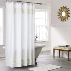 Macramé Fringe Shower Curtain Cream - Threshold™ -Haven Home Store GUEST 7eeb8034 7f1e 476c bc36 6fe107c3a630