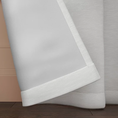 Blackout Henna Window Curtain Panel White - Threshold™ 3 Blackout Henna Window Curtain Panel White - Threshold™ - Image 3