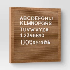 14"x 14" Wood Letter Board Brown - Threshold™ -Haven Home Store GUEST 82ca422d 2538 4e1a a2bb 1e21a61d124b