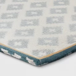 2'x3' Diamond Woven Scatter Accent Rug Blue - Threshold™ -Haven Home Store GUEST 8395e587 7d82 4a8e 8237 72a04016a2c9