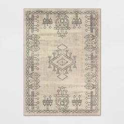 Hancock Distressed Center Motif Rug Beige - Threshold™ -Haven Home Store GUEST 83a3285f 266c 4fe0 977c ecd0bb0848d3