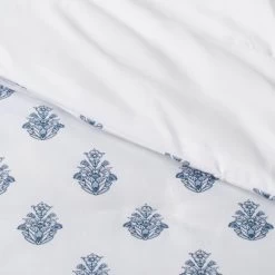 5pc Block Print With Border Comforter Bedding Set White/Blue - Threshold™ -Haven Home Store GUEST 87dd5d83 f936 452c b43a 910fde851cfd