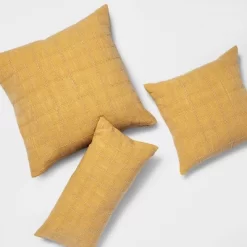 Woven Washed Windowpane Throw Pillow - Threshold™ -Haven Home Store GUEST 8a46f800 ce54 4f70 aabf ad2eb6e59d1c