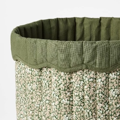 Large Floral Canvas Storage Basket - Threshold™ Designed With Studio McGee 2 Large Floral Canvas Storage Basket - Threshold™ Designed With Studio McGee - Image 2