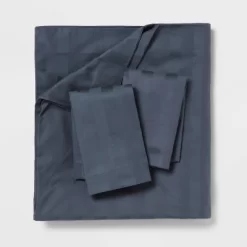 3pc Luxe Striped Damask Duvet Cover And Sham Set - Threshold™