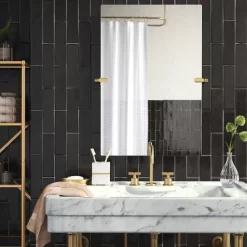 20" X 30" Frameless Rectangular Pivot Mirror Brass - Threshold™