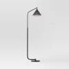 Smoked Glass Floor Lamp Black - Threshold™