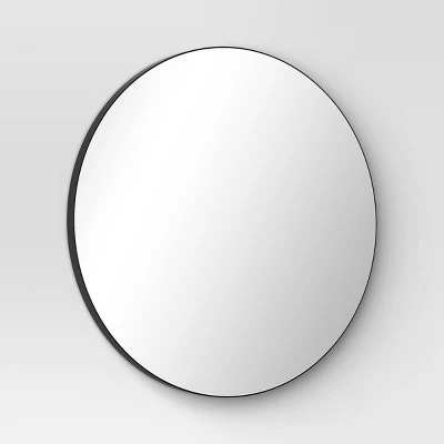 28" Round Infinity Circle Mirror Black - Threshold™ 2 28" Round Infinity Circle Mirror Black - Threshold™ - Image 2