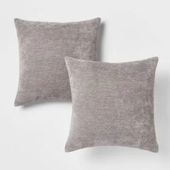 2pk Chenille Square Throw Pillows - Threshold™ -Haven Home Store GUEST 8f0a7d0e 209f 4a4f ad91 c8f7ee8931ba
