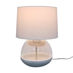 Glass Mixed Material Table Lamp Gray (Includes LED Light Bulb) - Threshold™ -Haven Home Store GUEST 8f198274 db4b 4844 b487 1bd096136f6f