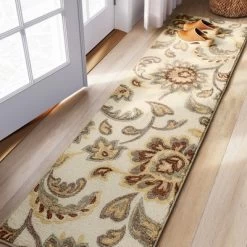 2'x7' Runner Floral Paisley Rug Beige - Threshold™ -Haven Home Store GUEST 8f4d8d65 b675 4950 b4cc a0a49c65053f