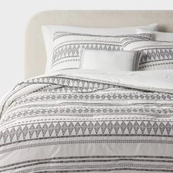 8pc Woven Diamond Striped Comforter And Sheet Set - Threshold™ -Haven Home Store GUEST 90f547b8 b53c 46b7 a370 dd71f3ba00fe