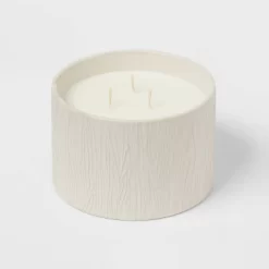 Textured Straight Side Ceramic Warm Cider & Cinnamon Candle White - Threshold™ -Haven Home Store GUEST 913d534b 649d 4c6d 9f5e ee9feea56dbd