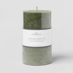 Pillar Candle Water Mint & Eucalyptus Green - Threshold™ -Haven Home Store GUEST 9334b329 4ec4 4a9f a3e0 c2b1ff2ee7be