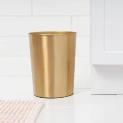 Antique Wastebasket Brass - Threshold™