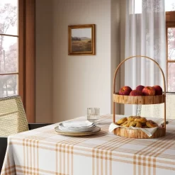 11" Rattan Cane Serving Tiered Stand - Threshold™