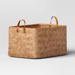 Herringbone Weave Cube Basket - Threshold™ 7 Herringbone Weave Cube Basket - Threshold™ -Haven Home Store GUEST 9746e0cb 6236 4de0 bc13 202d9d820b69
