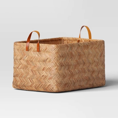 Herringbone Weave Cube Basket - Threshold™ 4 Herringbone Weave Cube Basket - Threshold™ - Image 4