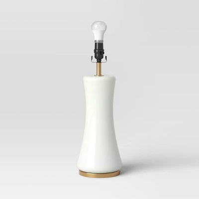 Large Opal Glass Lamp Base Off-White - Threshold™ 3 Large Opal Glass Lamp Base Off-White - Threshold™ - Image 3