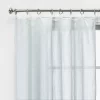 1pc 54"x84" Sheer Contrast Edge Window Curtain Panel White/Natural - Threshold™