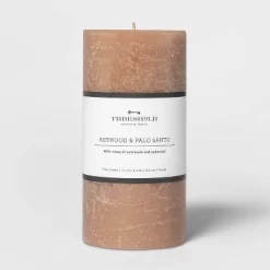 Pillar Ashwood And Palo Santo Candle Tan - Threshold™ -Haven Home Store GUEST 9913791a f1ef 43d9 aaea 68b743474f9b