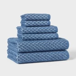 6pc Performance Plus Textured Dot Bath Towel Set - Threshold™ -Haven Home Store GUEST 9bac727e 53f5 4805 af80 cac422c20b5d