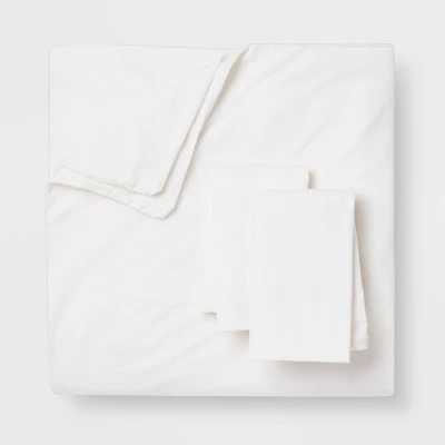Washed Cotton Sateen Duvet & Sham Set - Threshold™ 3 Washed Cotton Sateen Duvet & Sham Set - Threshold™ - Image 3