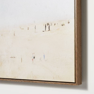 30" X 24" Painted Beach Embellished Framed Wall Canvas - Threshold™ Designed With Studio McGee 2 30" X 24" Painted Beach Embellished Framed Wall Canvas - Threshold™ Designed With Studio McGee - Image 2