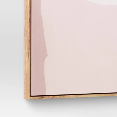 47" X 24" Mauve Abstract Framed Canvas - Threshold™ 2 47" X 24" Mauve Abstract Framed Canvas - Threshold™ - Image 2