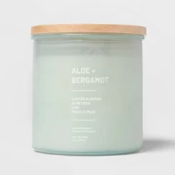 Glass Jar Aloe And Bergamot Candle Green - Threshold™ -Haven Home Store GUEST 9e0c4894 3c8b 4edb 8151 c9146810ec29