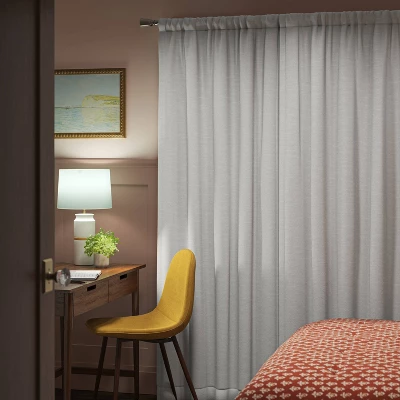 Blackout Henna Window Curtain Panel White - Threshold™ 2 Blackout Henna Window Curtain Panel White - Threshold™ - Image 2