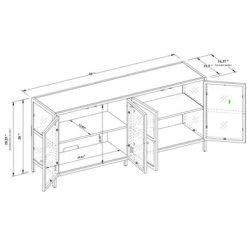 Crystal Cove Glass TV Stand For TVs Up To 59" - Threshold™ Designed With Studio McGee 11 Crystal Cove Glass TV Stand For TVs Up To 59" - Threshold™ Designed With Studio McGee -Haven Home Store GUEST a13f9ad9 19e7 45e4 939d 0ee33acc8103