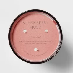 Colored Vase Glass With Dustcover Strawberry Musk Candle Red - Threshold™ 10 Colored Vase Glass With Dustcover Strawberry Musk Candle Red - Threshold™ -Haven Home Store GUEST a1481056 0056 434b 8190 eafa8bcfa251