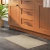 1'6"x2'6" Rectangle Indoor Floor Mat Tan - Threshold™: Basket Weave, Kitchen Comfort, Flat Pile, PVC Backing