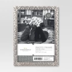 Brushed Nickel Textured Frame - Threshold -Haven Home Store GUEST a2437d80 c425 447a 8f26 3e353d9a1234