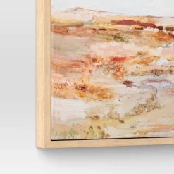 16" X 20" Warm Colors Landscape Framed Canvas Natural - Threshold™ -Haven Home Store GUEST a393d8a0 673a 4e8d 9f4d 4df580ce4d10