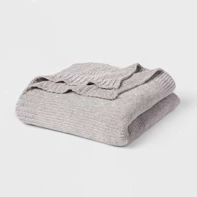 60"x80" Velvet Chenille Bed Throw - Threshold™ 6 60"x80" Velvet Chenille Bed Throw - Threshold™ - Image 6