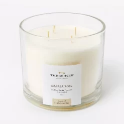 Clear Glass Masala Rose Candle White - Threshold™ Designed With Studio McGee -Haven Home Store GUEST a428fcef ae40 495d b3e2 43ba30c44f06