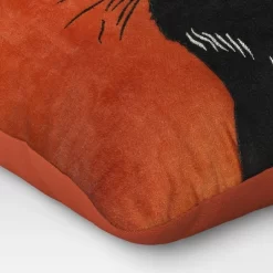 Fierce Cat Applique Cotton Velvet Square Halloween Throw Pillow - Threshold™ -Haven Home Store GUEST a42b8619 8be8 49c8 b26e d8937eea5670