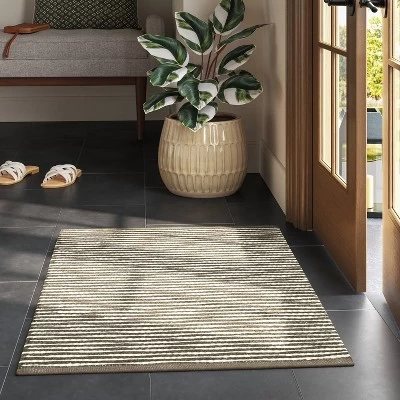 2'x3' Striped Accent Rug Olive Green - Threshold™ 1 2'x3' Striped Accent Rug Olive Green - Threshold™