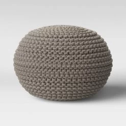 Cloverly Chunky Knit Pouf - Threshold -Haven Home Store GUEST a61f3344 e136 4fa9 a039 22e9c3a9de7f