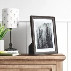 8" X 10" Double Matted Table Frame Dark Brown - Threshold™