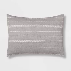 12pc Chambray Matelasse Stripe Comforter & Sheet Bedding Set Gray - Threshold™ -Haven Home Store GUEST a6544a0f 31de 47cd 9f24 ae05ba242231