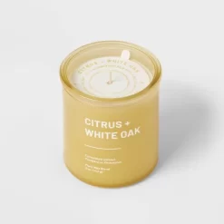 Wellness Jar Citrus And White Oak Candle Yellow - Threshold™ -Haven Home Store GUEST a6d01418 d667 452c b0fa c58456022dcf