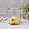 138oz Glass Jar And Lid - Threshold™: Clear Glass Container, Cookie & Candy Storage, Hand Wash, 9.54" Height