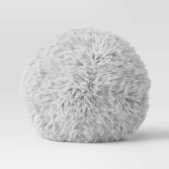 Long Faux Fur Round Throw Pillow - Threshold™ 8 Long Faux Fur Round Throw Pillow - Threshold™ -Haven Home Store GUEST ab414e04 7622 4296 b4cc c7d55cccba27