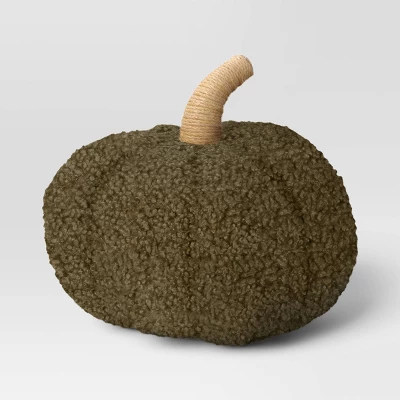 Teddy Boucle Shaped Pumpkin - Threshold™ 4 Teddy Boucle Shaped Pumpkin - Threshold™ - Image 4